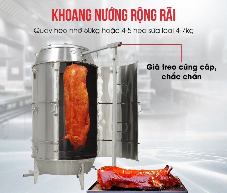 Khoang lò rộng rãi