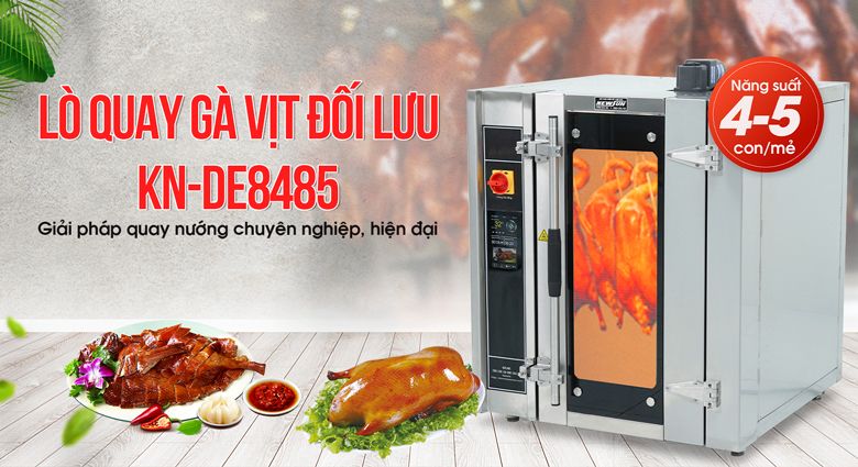 Lò quay gà vịt công nghiệp đối lưu KN-DE8485