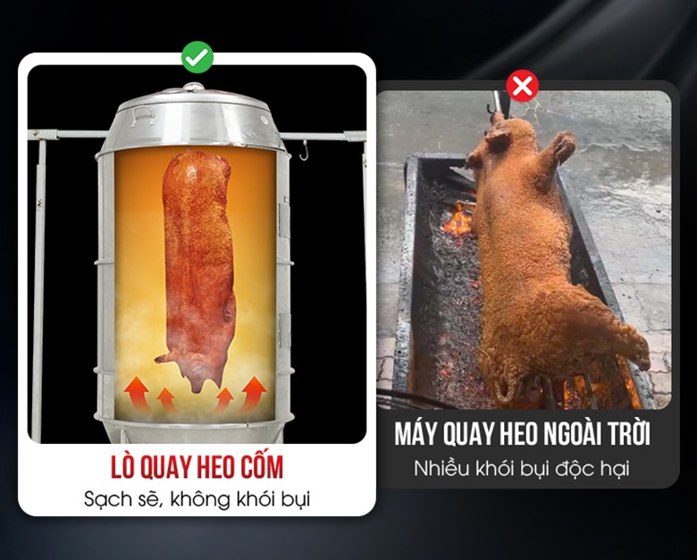 Thiết kế khép kín, không khói bụi