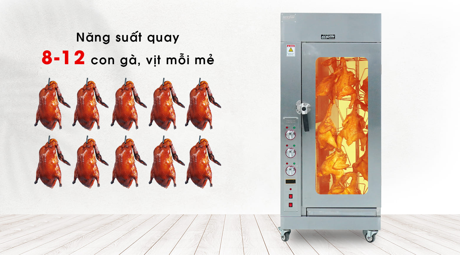 Năng suất cao, quay thơm chín đều