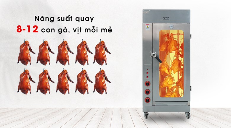 Khoang nướng rộng rãi, năng suất lớn