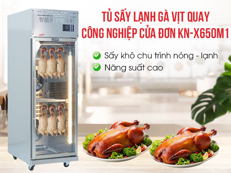 Tủ sấy lạnh gà vịt 1 cánh KN-X650M1