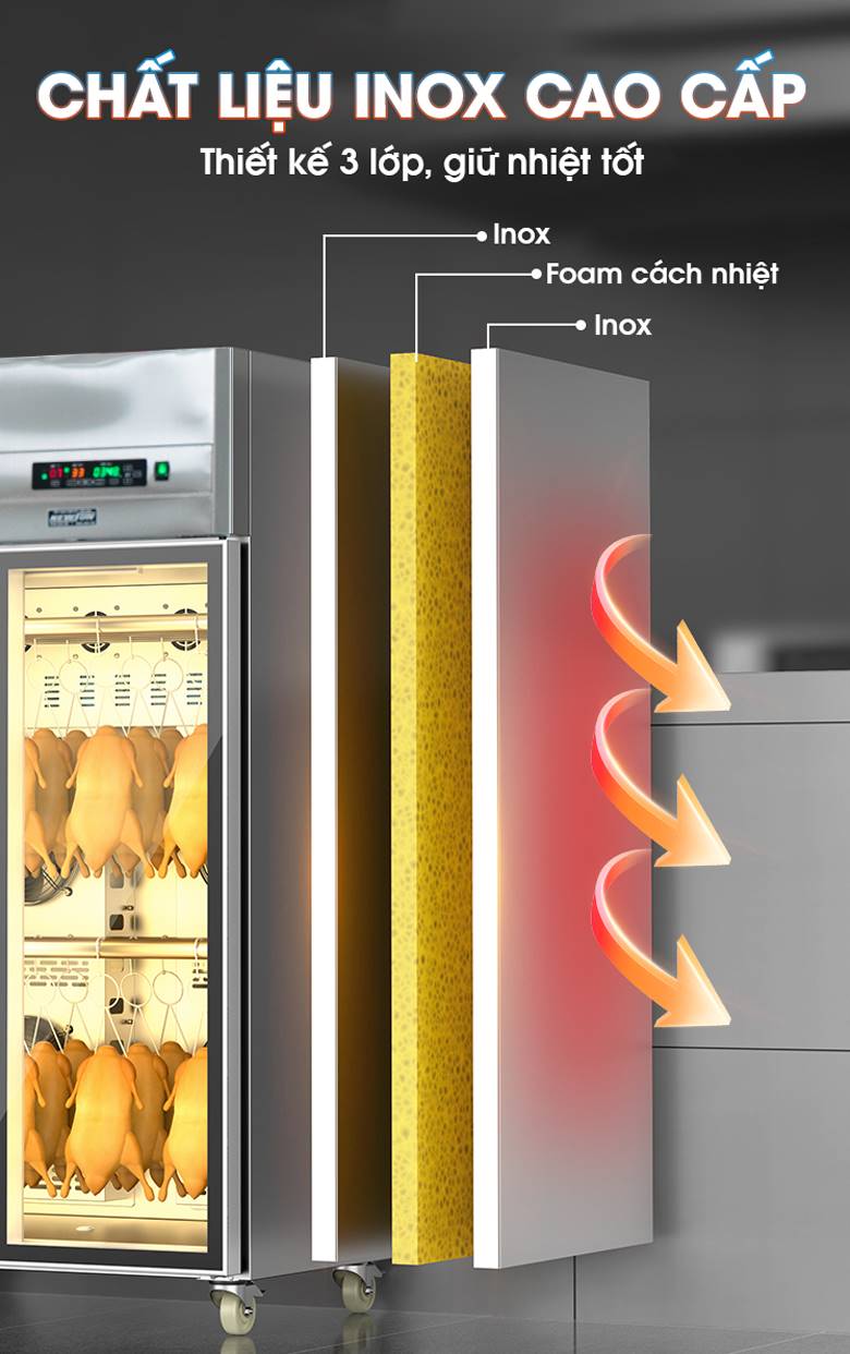 Chất liệu inox cao cấp độ bền cao