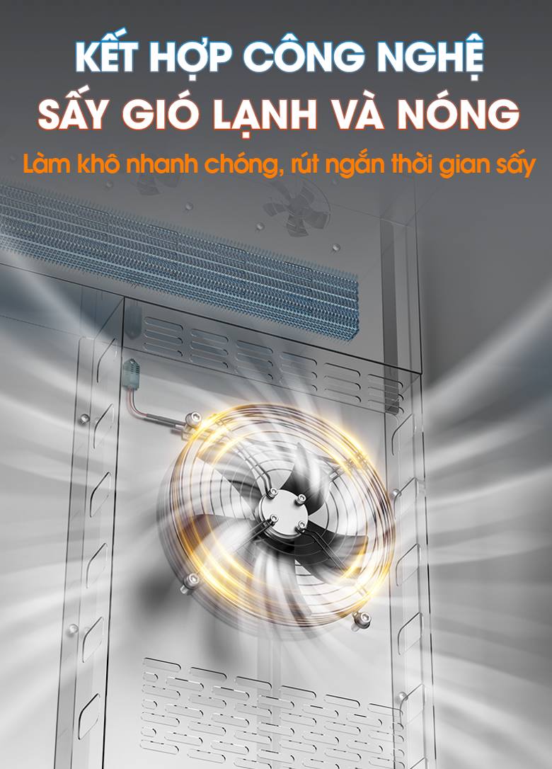 Ứng dụng công nghệ sấy gió lạnh và gió nóng