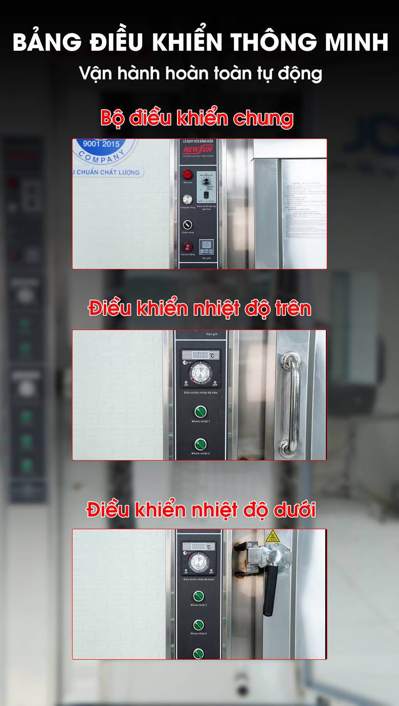 Bảng điều khiển dễ sử dụng